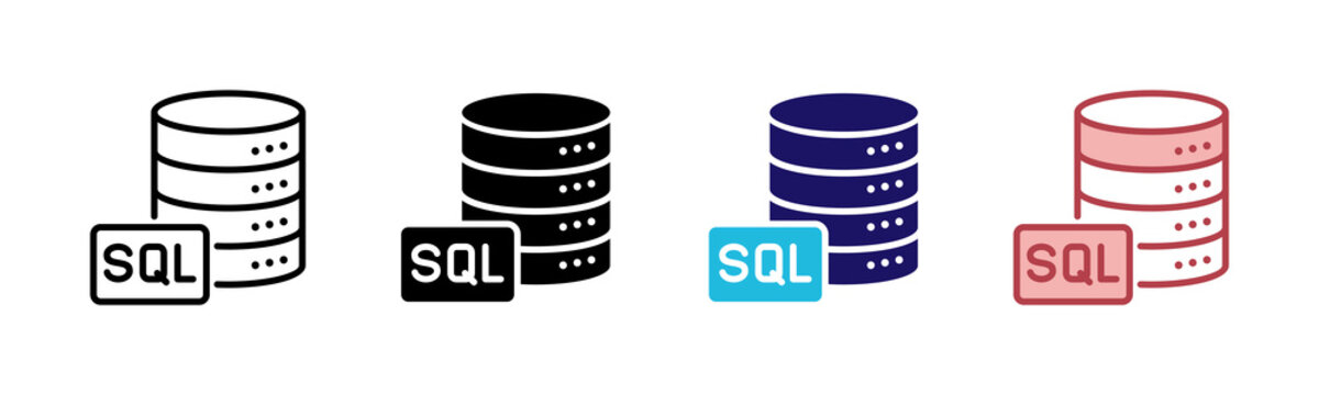 SQL Icons, Multi Style Icon Set