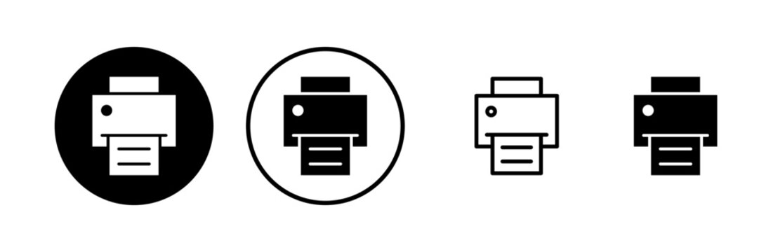Print icon vector illustration. printer sign and symbol