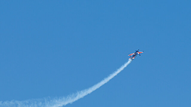 Aerobatic Stunt Plane Performing Maneuvers at Pacific Airshow Gold Coast