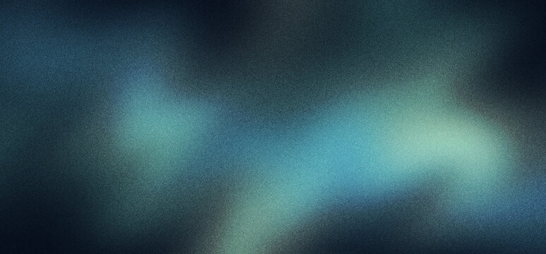 Abstract background blur blue green gradient texture bokeh dark soft Abstract background blur blue green gradient texture with soft bokeh, dark grainy surface, dreamy defocused light