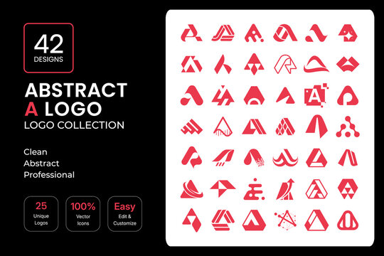 Modern Letter A Logo Collection &ndash; Minimalist, Elegant and Luxury Brand Identity Designs