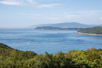 休暇村から望む地ノ島、友ヶ島 © Hsuan