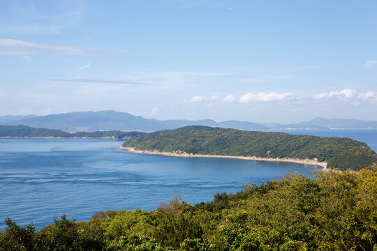 休暇村から望む地ノ島、友ヶ島