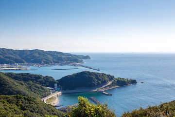 休暇村から望む城ヶ崎、加太湾 © Hsuan