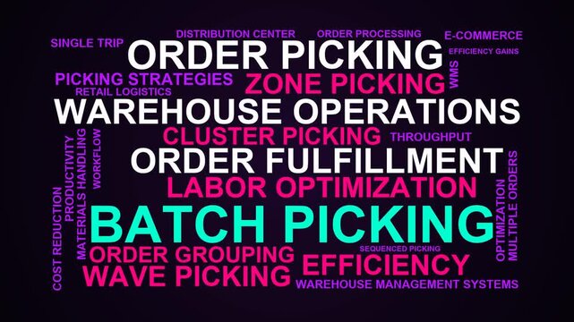 Batch Picking Word Cloud