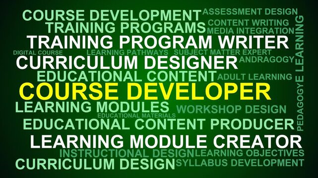 Course Developer Word Cloud