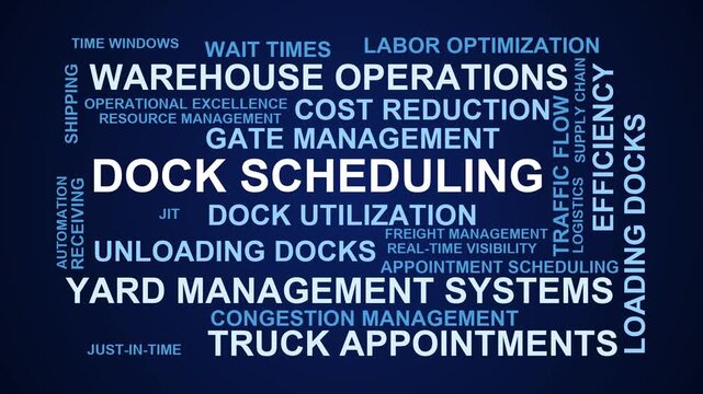 Dock Scheduling Word Cloud