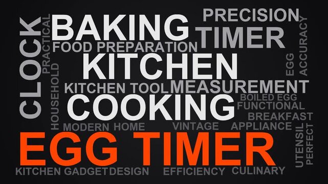 Egg Timer Word Cloud