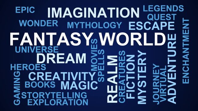 Fantasy World Word Cloud