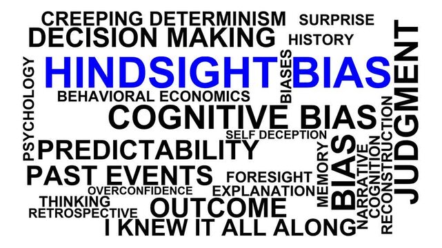 Hindsight Bias Word Cloud