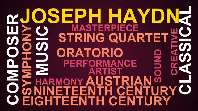 Joseph Haydn Word Cloud