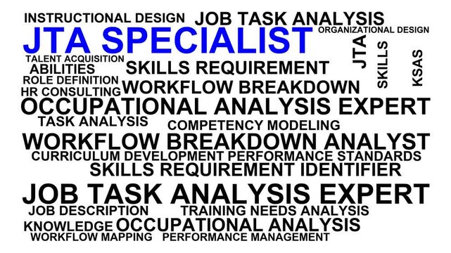 Jta Specialist Word Cloud