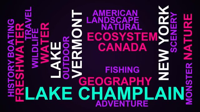 Lake Champlain Word Cloud