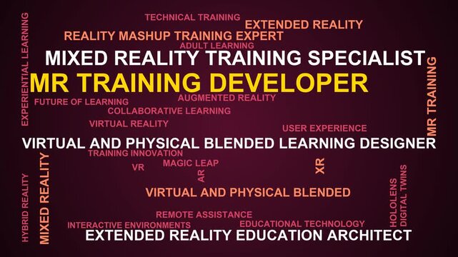 Mr Training Developer Word Cloud