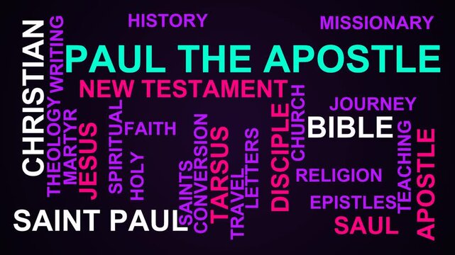 Paul The Apostle Word Cloud