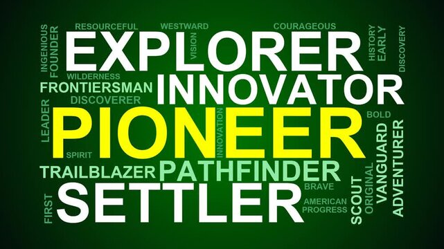 Pioneer Word Cloud