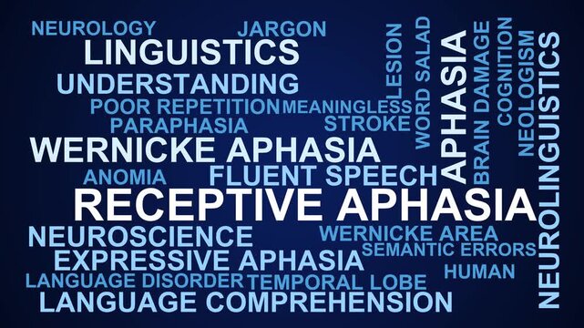 Receptive Aphasia Word Cloud