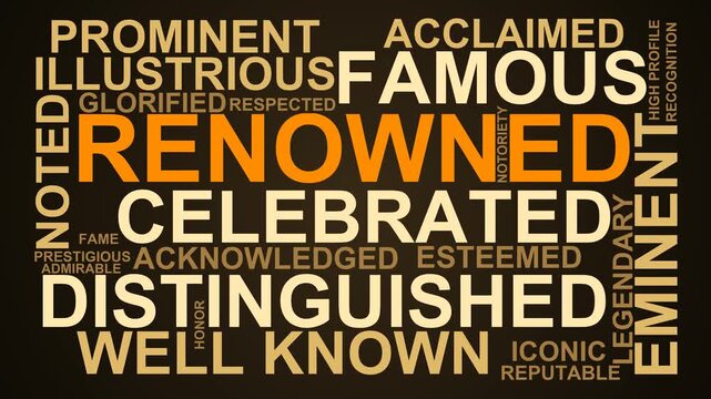 Renowned Word Cloud