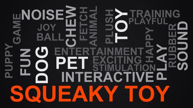 Squeaky Toy Word Cloud