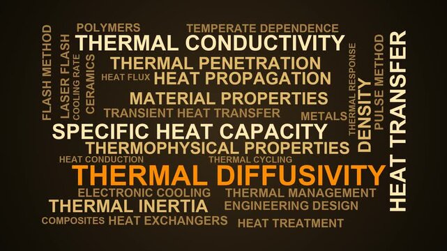 Thermal Diffusivity Word Cloud