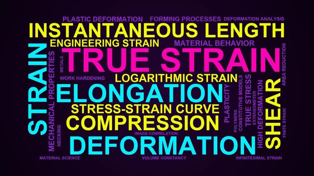 True Strain Word Cloud