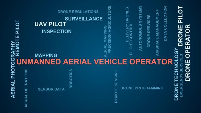 Unmanned Aerial Vehicle Operator Word Cloud