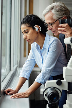 Professional Collaboration in a Modern Office Setting