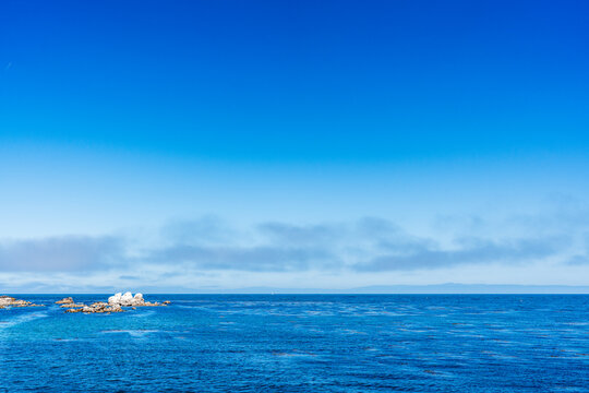 view of blue ocean and sky
