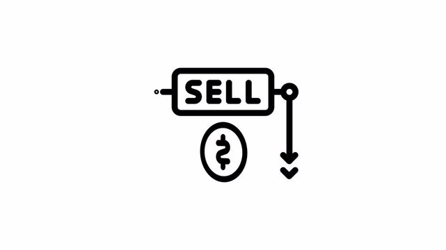 sell limit minimalist stroke animation