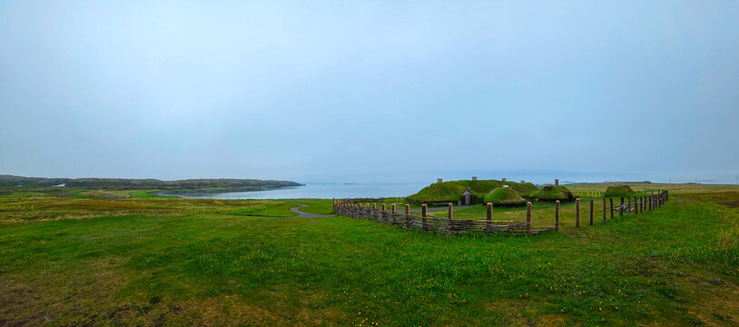 L'Anse aux Meadows, archaeological site, a Norse settlement dating to approximately 1,000 years ago in Newfoundland or Canada