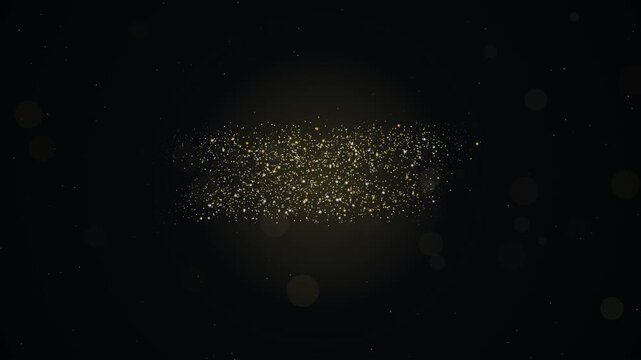 Sparkling fireworks burst in the dark night sky.