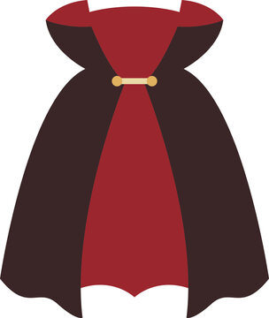 Halloween Vampire Cape Costume Illustration