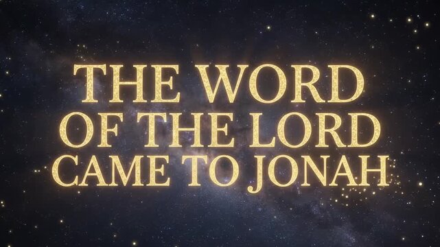 Biblical Scene Of Prophet Jonah Hearing Word Of God