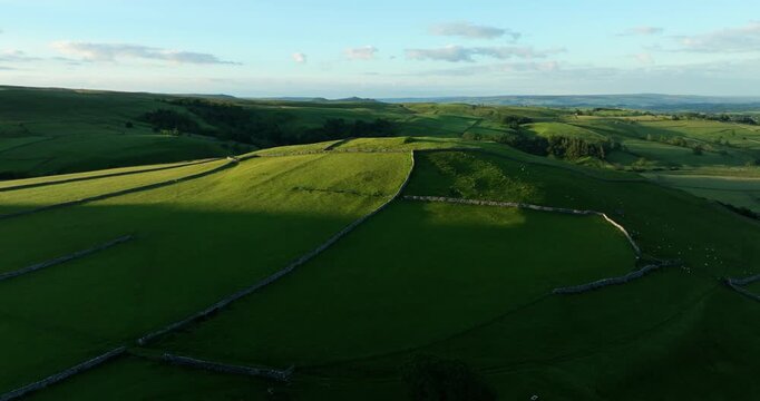 Sunny morning over English Countryside