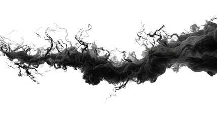 Obraz premium Dark smoke explosion in mid air