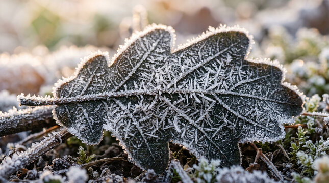 frost on leaf