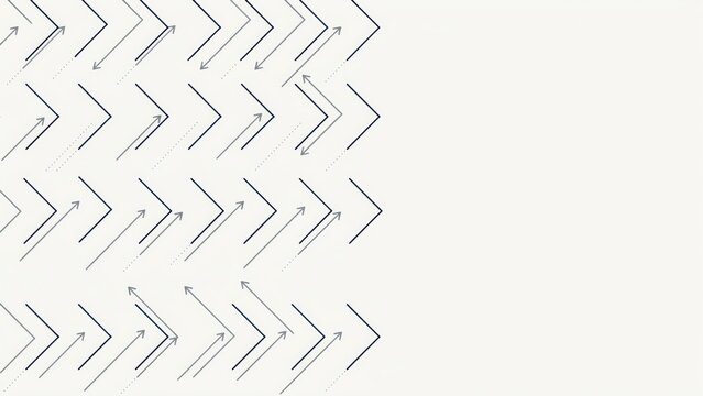 Minimalist zigzag arrow pattern design in black and white