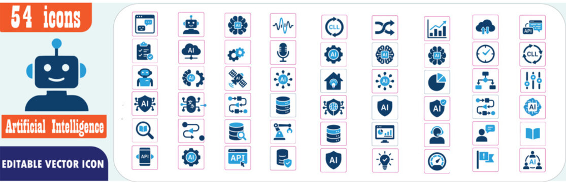 Abstract digital art featuring a robot and binary code elements in cool tones