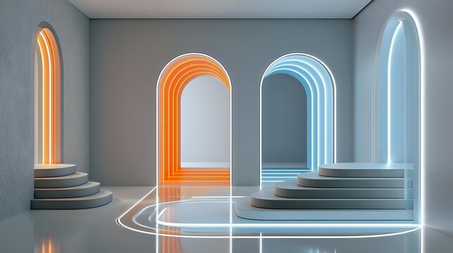 Digital payment ecosystem visualized through synchronized luminous transaction pathways flowing within minimalist spatial architecture premium fintech commercial background with realistic detail