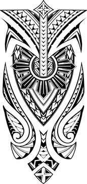 Maori style design for sleeve tattoo
