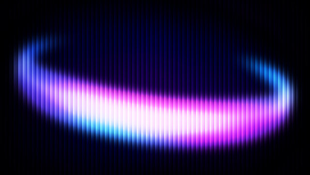Pink Blue and Violet Elliptical Neon Loop