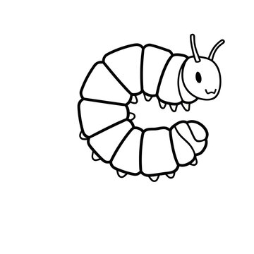 Cartoon caterpillar illustration