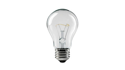 Light Bulb Isolated on White Background Representing Energy, Electricity, Innovation, Creativity, Ideas, Inspiration, Technology, Power, and Bright Solutions © Ayush