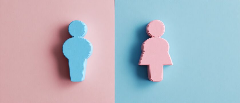 Gender symbols representing male and female.