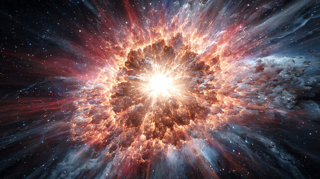 Cosmic Explosion in Space