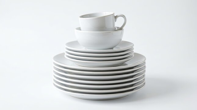 stack of coffee cups