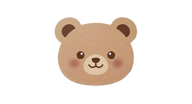 Cute teddy bear face shaped notepad memo paper