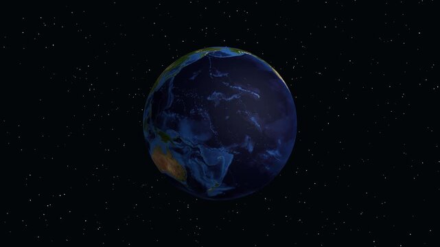 3D Earth Animation Zooming into Latakia Syria with Geographic Data Overlay