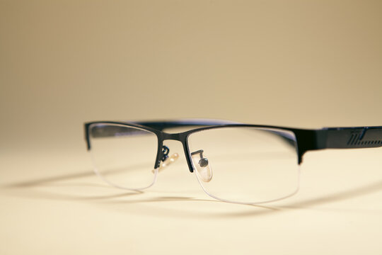 glasses on a light background