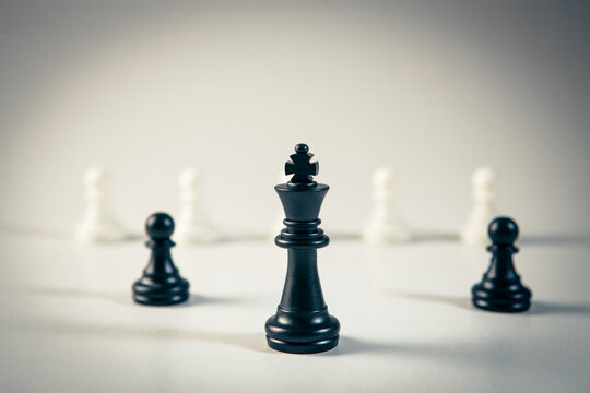 Chess concept of business ideas and competition and strategy ideas concep